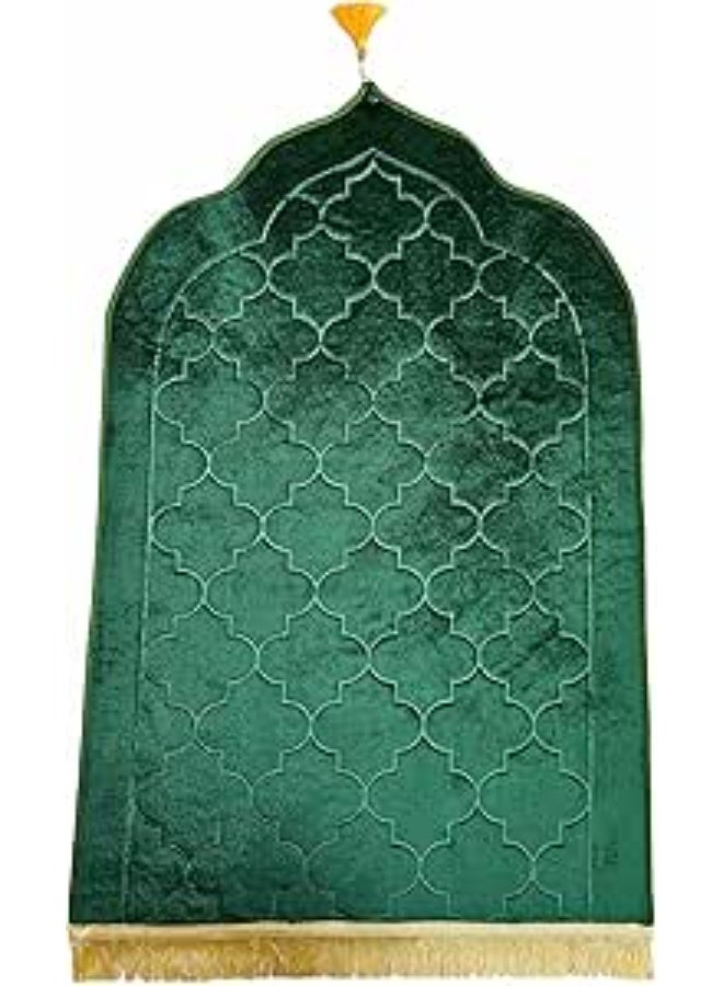 أكاليكس سجادة صلاة للمسلمين - أفضل هدية إسلامية - سجادة صلاة رمضان - سجادة صلاة سميكة وكبيرة مبطنة مخملية للأطفال والرجال والنساء - ناعمة وفاخرة ومناسبة للركبتين والجبهة - سجادة صلاة (ألوان متنوعة) - Image 1